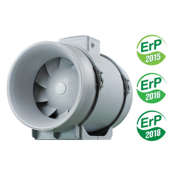 VentPro TTPRO   VentPro TT Pro fans are the best solution for ventilation of bathrooms and kitchens and other humid premises as well for ventilation of flats, cottages, shops, cafes, etc. The VentPro TT Pro 200 in line exhaust fan (200mm) has two speeds with the lower setting has an output capacity of 830 m3/hr, the higher setting has an output capacity of 1040 m3/hr. It is Manufactured from high quality low flammable polypropylene with a removable motor block for easy maintenance. Single phase motor with built in thermal overheating protection. The ball bearing motor has a service life up to 40,000 hours at continuous operation. The motor has IPX4 ingress protection rating. If you wish to switch between the high and low speed you will need to purchase the additional speed controller. See accessories below for the controller and other components designed to be used in conjunction with the fan.