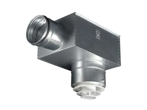 ckd productimage Circular jet diffuser for supply air The CKD is a circular multi-cone jet diffuser for ceiling or wall mounting. It can handle extremely large air flows at low sound levels. It is suitable for constant or variable air flow. Can be supplied at under- or over-temperatures and both horizontal and vertical spread patterns are possible. Suitable for both comfort and industrial premises. Diffused or concentrated spread pattern Cone unit adjustable through 360° Possible to motor control the supply air angle ± 25 ° Suitable for heating or cooling Can be used together with ALS commissioning box Standard colour White RAL 9003 5 alternative standard colours Other colours upon request See how the product performs based on your requirements click here