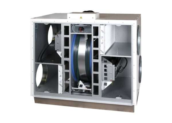 r9 15 h open Horizontal air handling unit for large air flows Compact air handling unit (1100 x 980 x 790 mm, Ø315 mm) with rotating heat exchanger perfectly suited shops, offices or conference rooms, etc. (997 m³/h, 500m²). Energy class A+ for the lowest possible climate impact. The market’s most intelligent humidity control as standard. Developed, manufactured and tested for Nordic climate. Ecodesign energy class A+* Air flow range 270 - 997 m³/h Temperature efficiency up to 86 % (EN 308) Annual efficiency up to 81 % (Stockholm 21°C) Demand-controlled humidity function as standard Automatic summer function and passive cooling Anti-frost protection ensures continuous ventilation External coils for heating and cooling as an option Can be connect to the automated building management system (I/O / Modbus) Can be integrated with the cooker hood for placement above the cooker. Control System CASA Smart Controls (options) CASA Smart ventilation units are equipped with the market’s most versatile control options! Select the required control method or combine several! Smart control panel Smart Access for mobile connection CASA Jazz cooker hood (integrated) CASA Smart cooker hoods (connected with a separate duct) Centralised Building automation (with SEM Modbus module or configurable I/O).