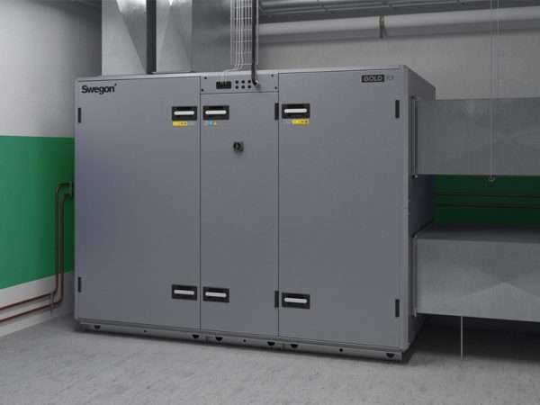 Air handling unit with rotary heat exchanger
เครื่องจัดการอากาศที่ประหยัดพลังงานที่สุดในตลาด พร้อมระบบควบคุมที่เป็นเอกลักษณ์ ครอบคลุม และใช้งานง่าย
GOLD RX is a complete air handling unit with rotary heat exchanger, direct-driven supply air and extract air fans as well as supply air and extract air filters. Temperature efficiency, heat exchanger up to 85% Air flows up to 50.400 m³/h Variable speed control for rotary heat exchanger Recovers heat energy and cooling energy Optimised fan sizes give greater freedom to choose exactly the right size of air handling unit and fan variants to suit the needs of the installation. This also gives even greater possibilities to optimise the energy efficiency of the current project Rotary heat exchanger RECOnomic / RECOsorptic
A rotary heat exchanger consists of an aluminium wheel with numerous small air passages. Energy is transferred between the supply air and extract air or vice versa when the wheel rotates. This is the most energy efficient heat recovery method with a temperature efficiency that always exceeds 80%. Thanks to a patented design with a turbulent flow in the air passages, RECOnomic attains a uniquely high degree of energy efficiency. Swegon’s rotary heat exchanger is also available in an sorption version (RECOsorptic), which increases the energy efficiency further through the product dehumidifying or recovering moisture depending on the conditions and needs. Full control over air quality
On account of the unique combination of purging sector and Carry-Over Control functionality, the risk of leakage between the extract air and supply air is minimised, which ensures the building is always ventilated with fresh air. GOLD RX/HC – integrated cooling and heating
The new generation of GOLD introduces many new opportunities. One major addition is GOLD RX/HC, a plug-and-play solution for integrated cooling and heating production. Thanks to an integrated reversible heat pump it is now easier than ever to create a comprehensive ventilation system. Incredibly easy to plan, install and commission. Furthermore, all functions are easily accessible via GOLD’s user interface.